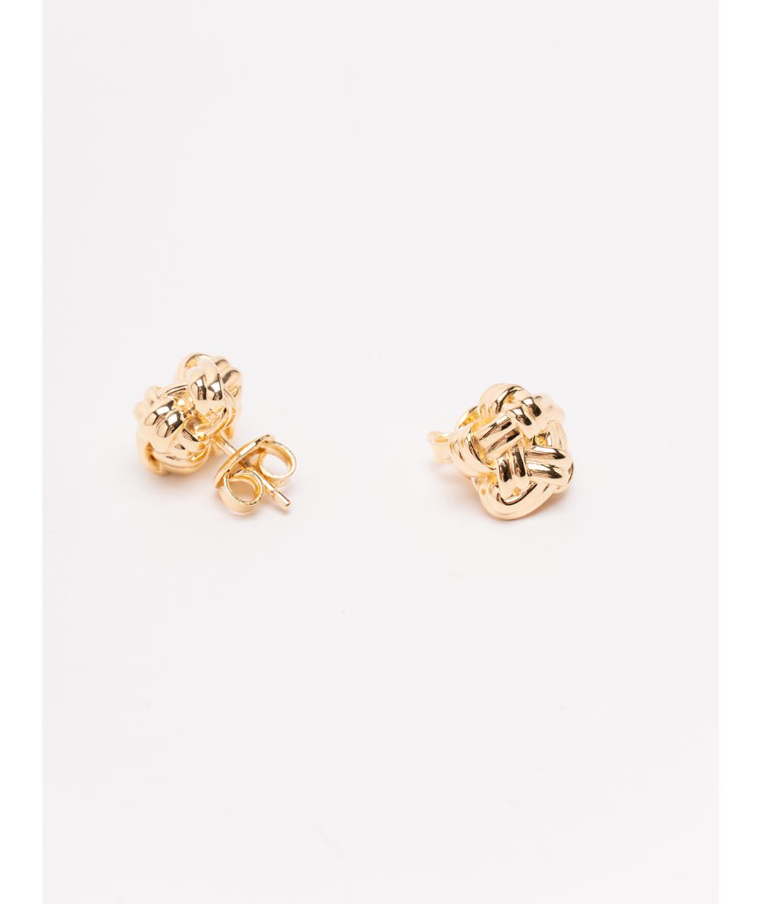 BOTTEGA VENETA Золотые серебряные серьги, фото 3