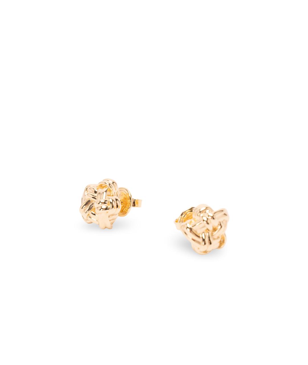 BOTTEGA VENETA Золотые серебряные серьги, фото 1