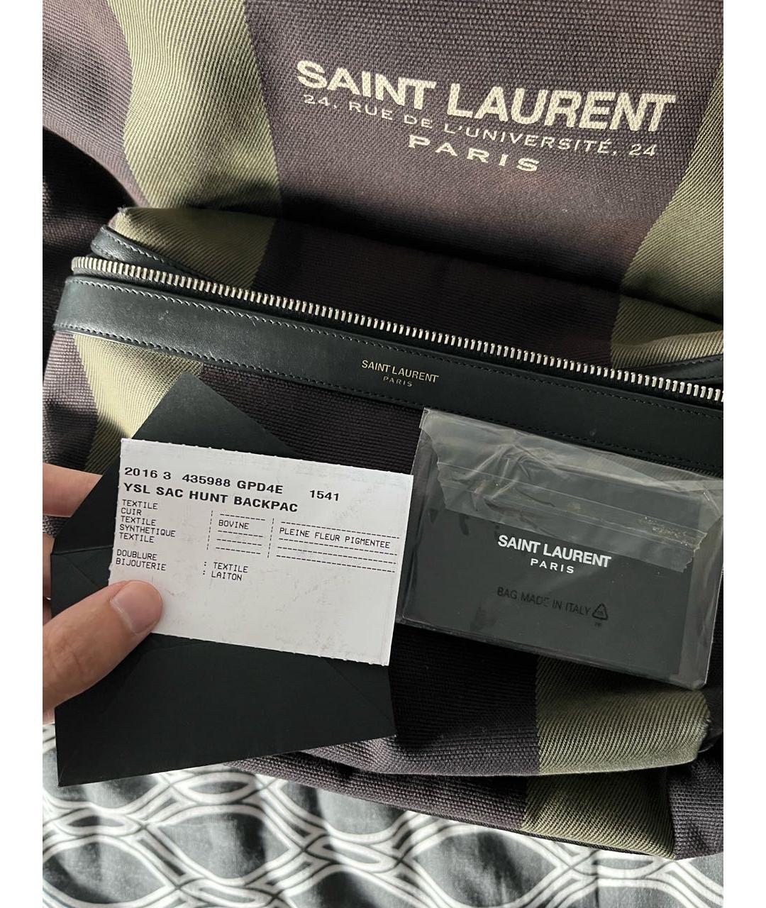 SAINT LAURENT Мульти тканевый рюкзак, фото 5