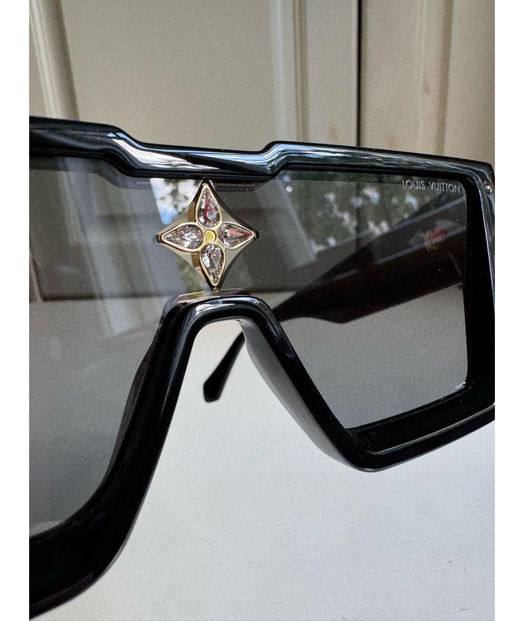 LOUIS VUITTON Черные пластиковые солнцезащитные очки, фото 3