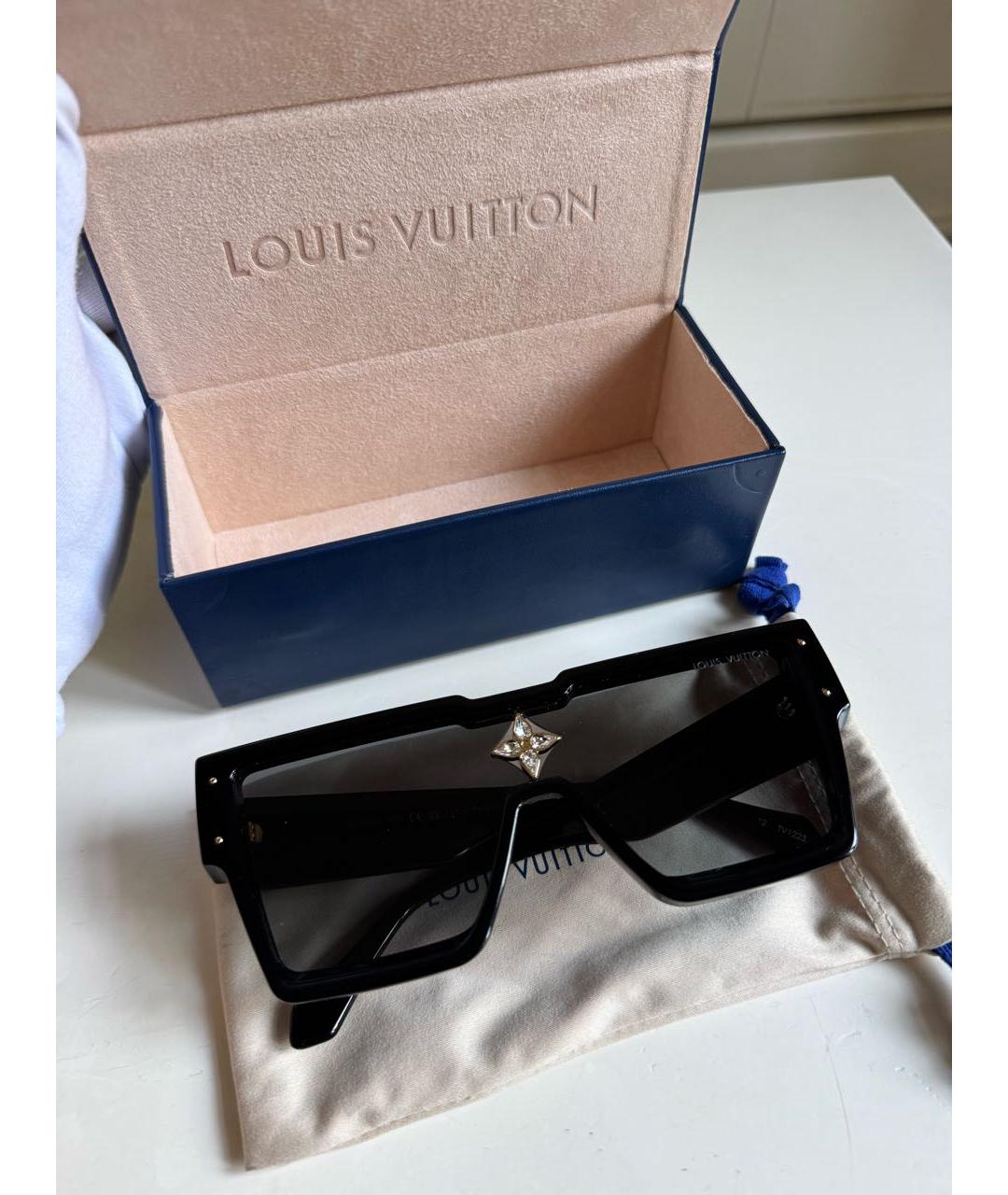 LOUIS VUITTON Черные пластиковые солнцезащитные очки, фото 5