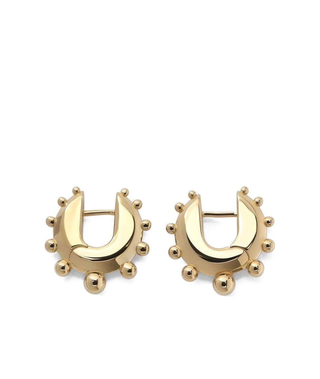 PHOEBE PHILO Золотые серебряные серьги, фото 1