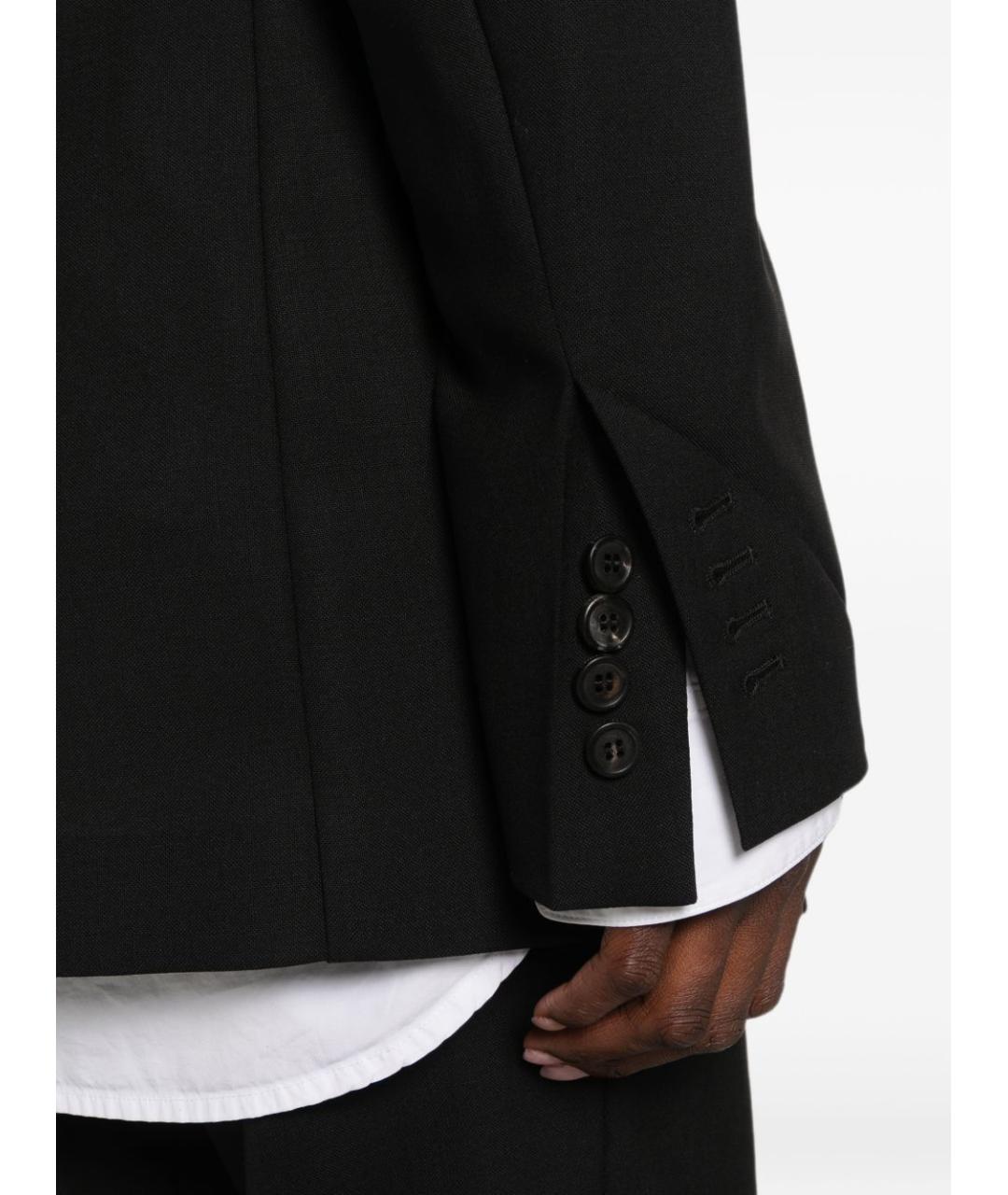 PHOEBE PHILO Черный шерстяной жакет/пиджак, фото 4