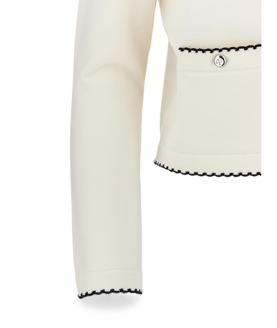 TORY BURCH Бежевый шерстяной жакет/пиджак, фото 2