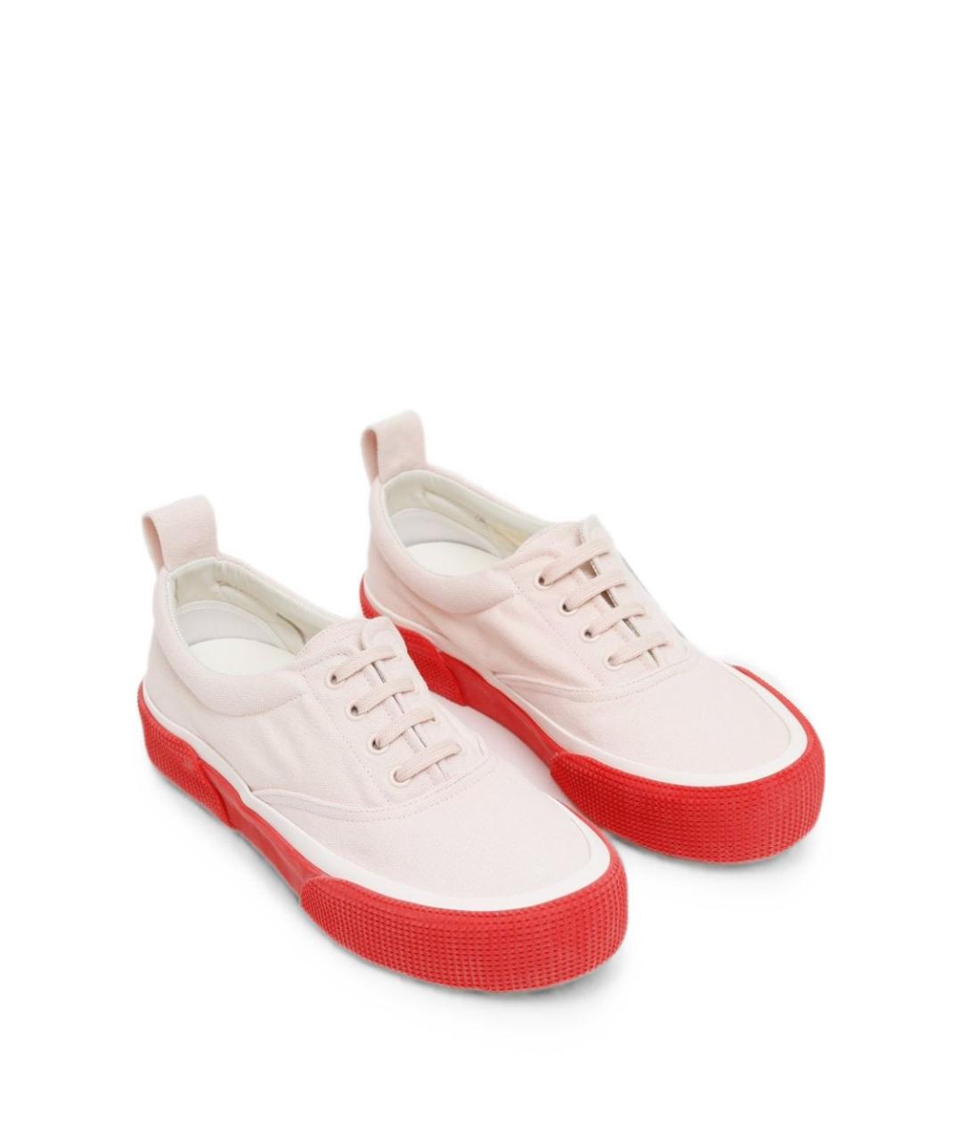 PHOEBE PHILO Розовые текстильные кеды, фото 2