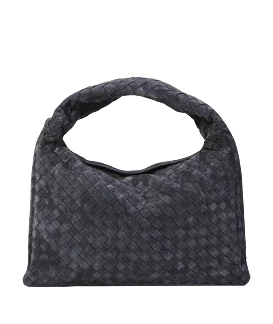 BOTTEGA VENETA Серая замшевая сумка через плечо, фото 1