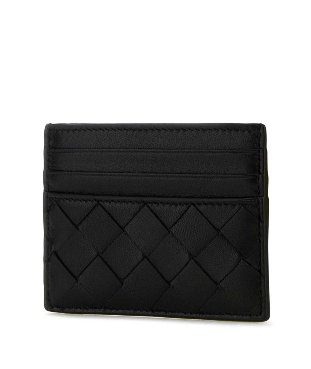 BOTTEGA VENETA Черный кожаный кардхолдер, фото 2