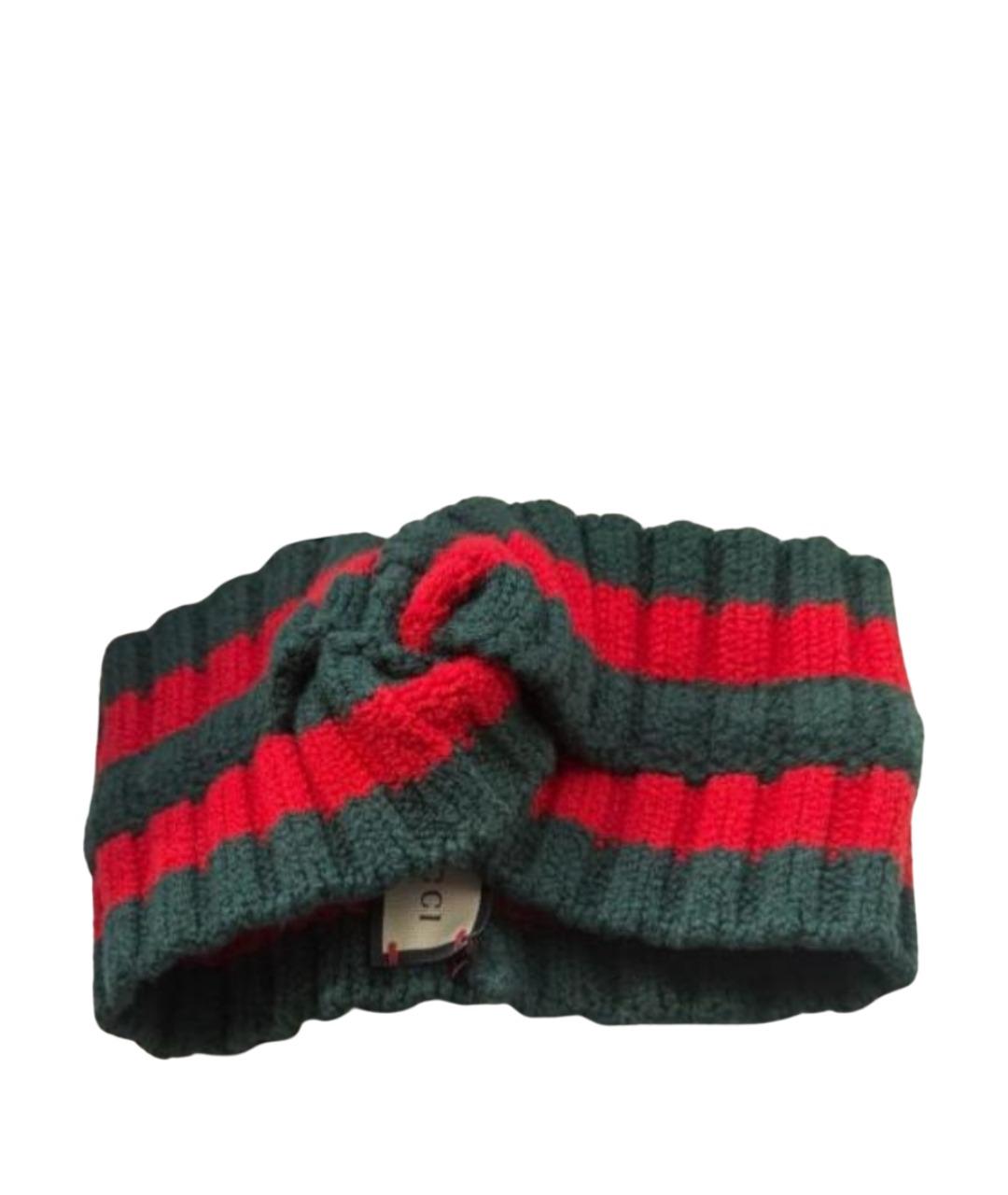 GUCCI Зеленая повязка на голову, фото 1