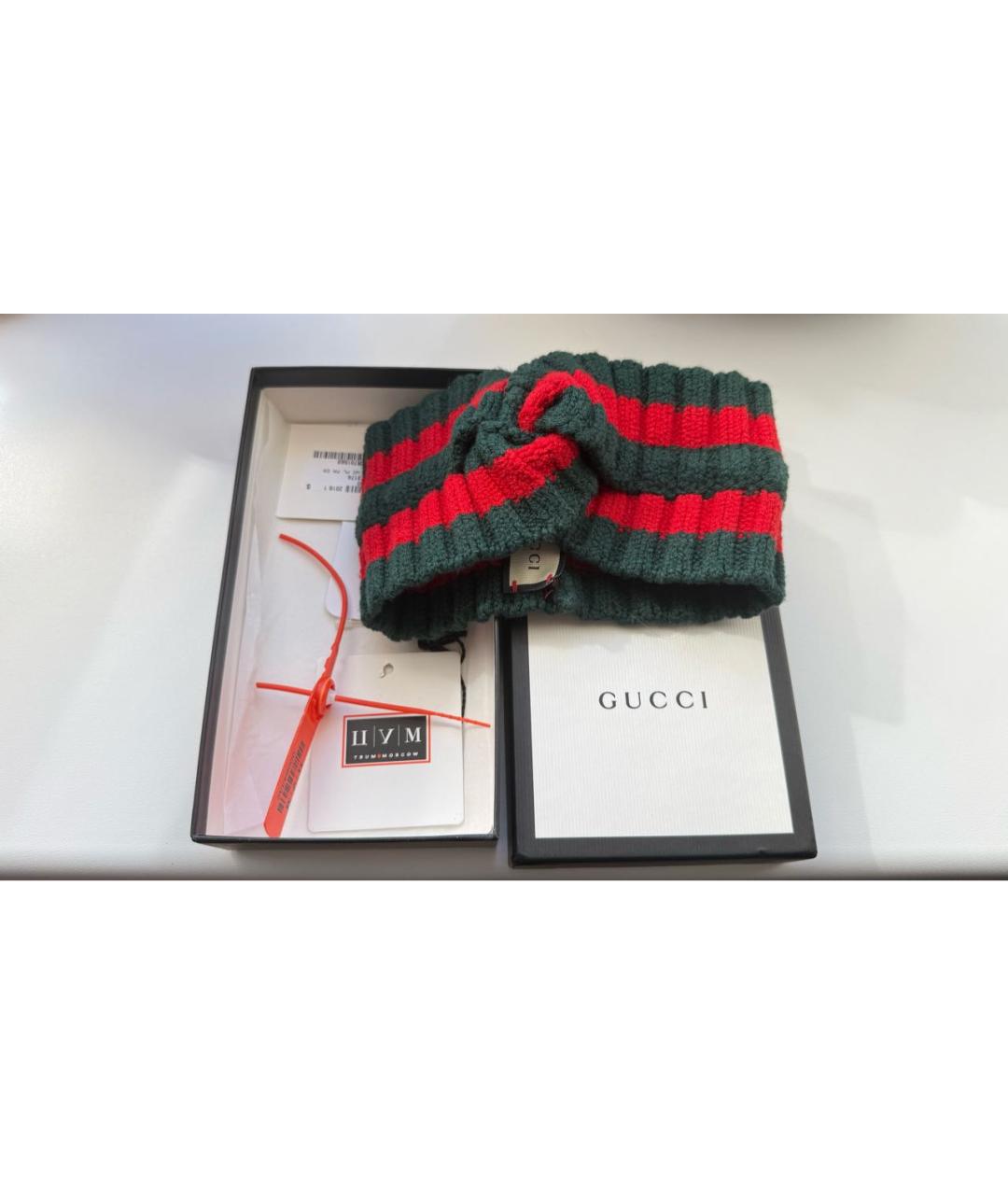 GUCCI Зеленая повязка на голову, фото 3