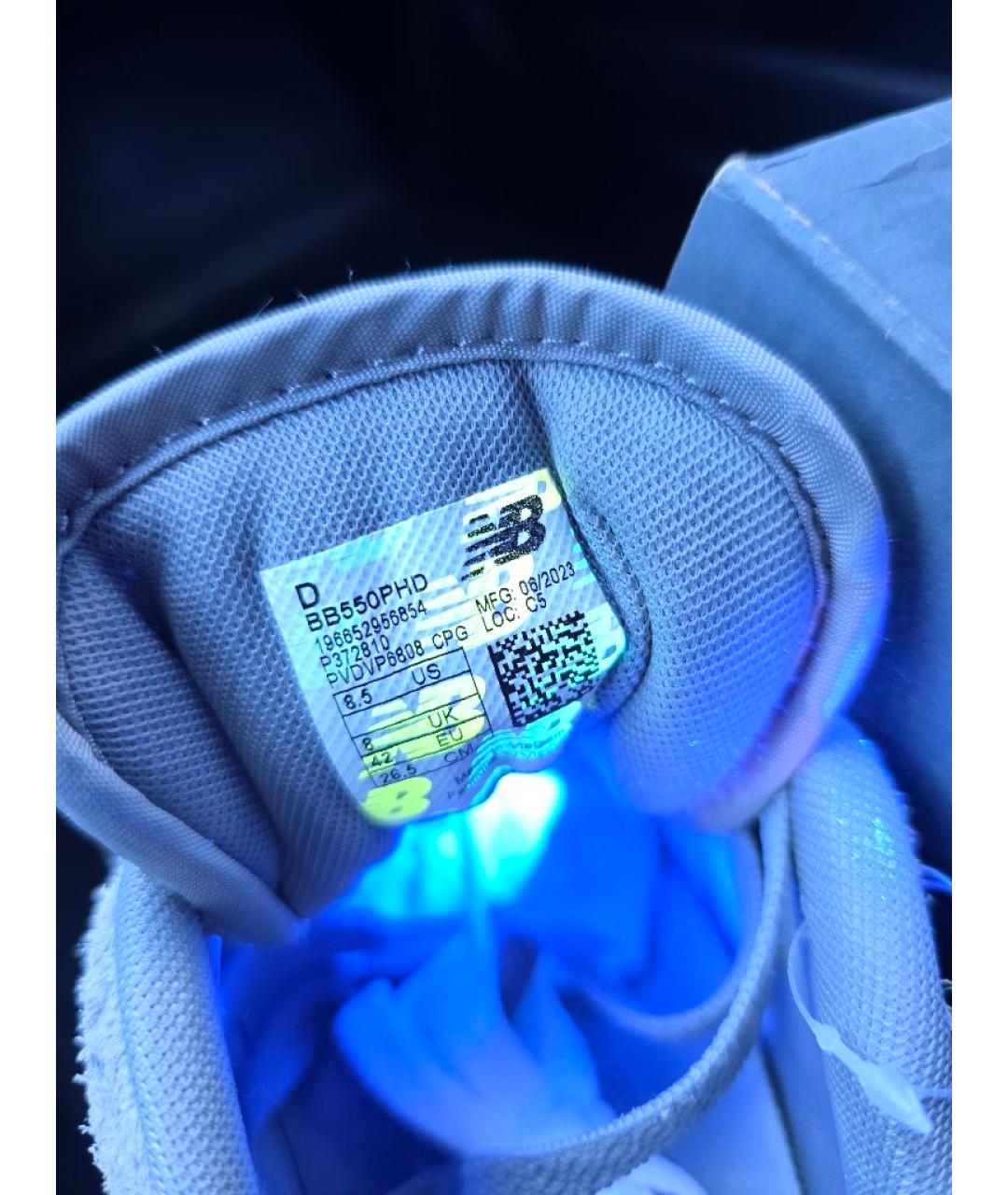 NEW BALANCE Серые замшевые низкие кроссовки / кеды, фото 5