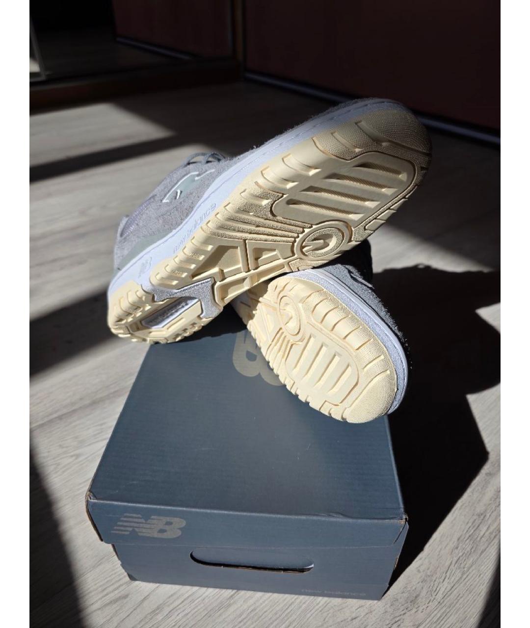 NEW BALANCE Серые замшевые низкие кроссовки / кеды, фото 7