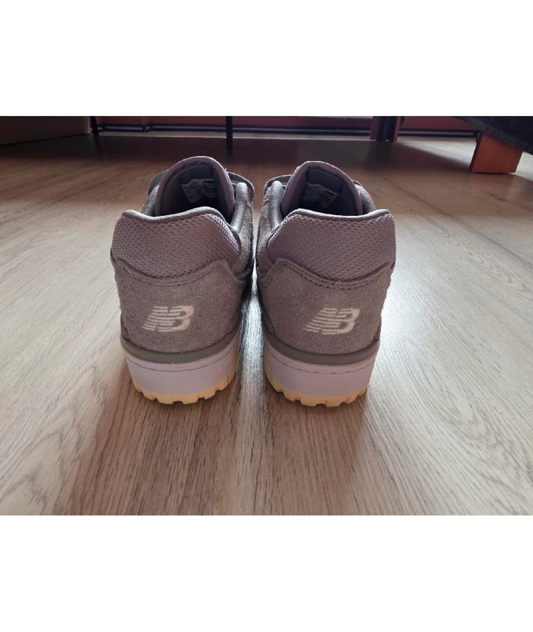 NEW BALANCE Серые замшевые низкие кроссовки / кеды, фото 4
