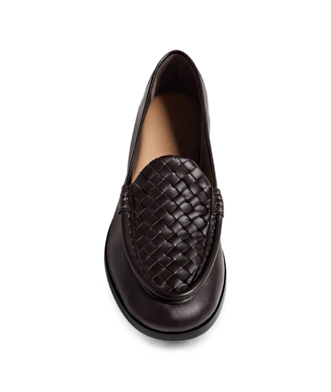 BOTTEGA VENETA Коричневые кожаные лоферы, фото 2