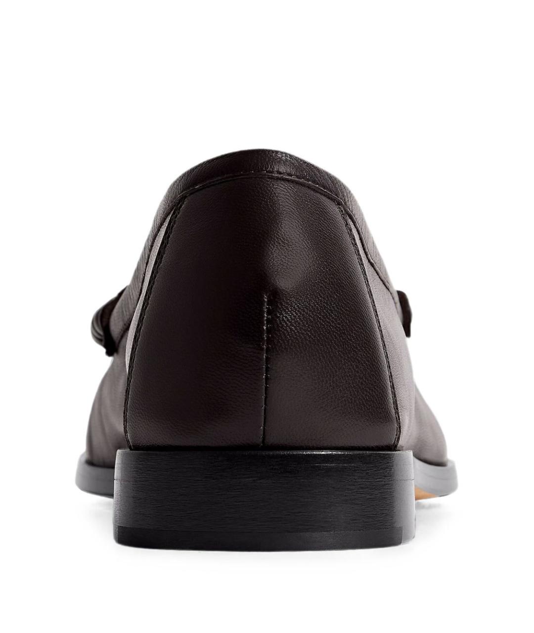 BOTTEGA VENETA Коричневые кожаные лоферы, фото 5