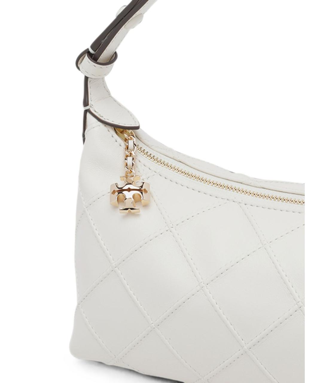 TORY BURCH Белая кожаная сумка через плечо, фото 4