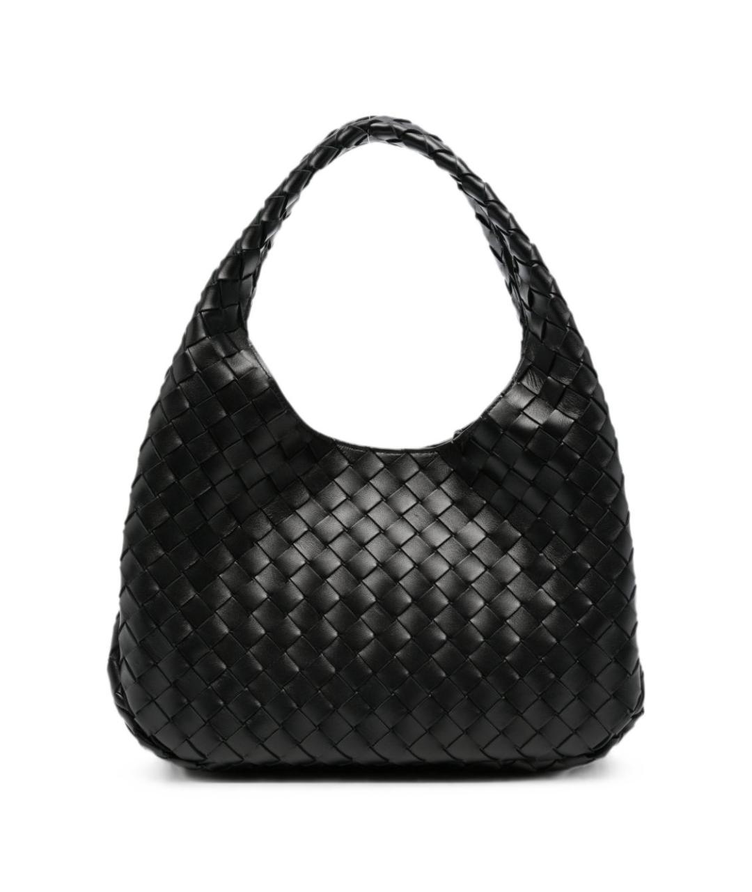 BOTTEGA VENETA Черная кожаная сумка с короткими ручками, фото 1