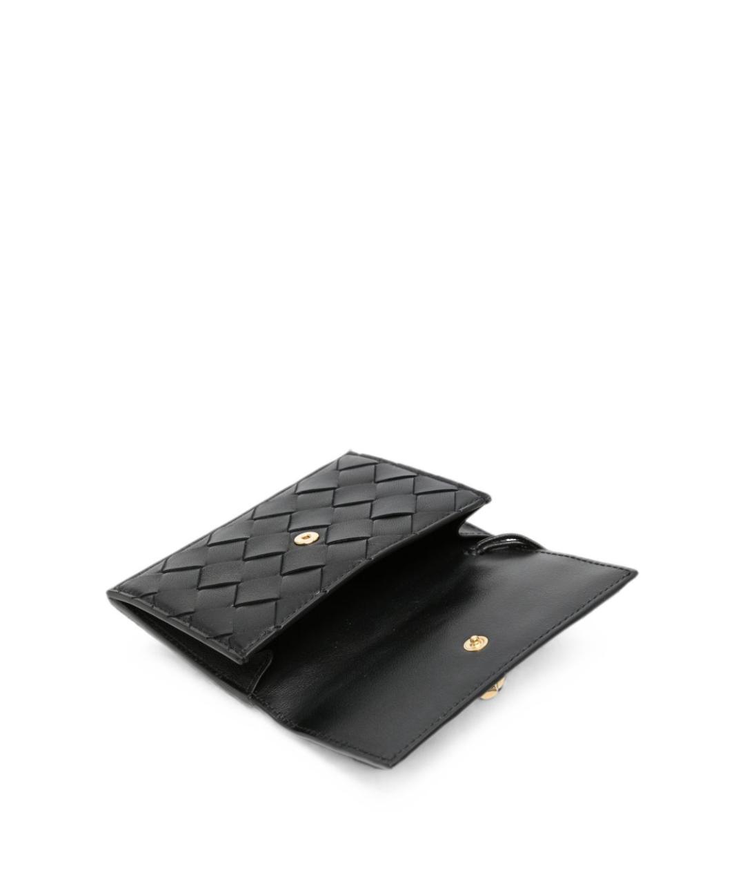 BOTTEGA VENETA Черный кожаный кошелек, фото 2