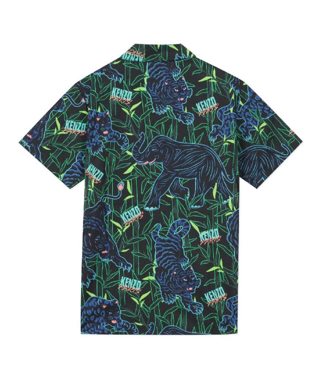 KENZO Зеленая хлопковая детская рубашка, фото 2