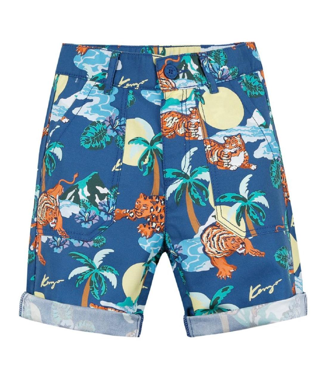KENZO Мульти хлопковые детские шорты, фото 1