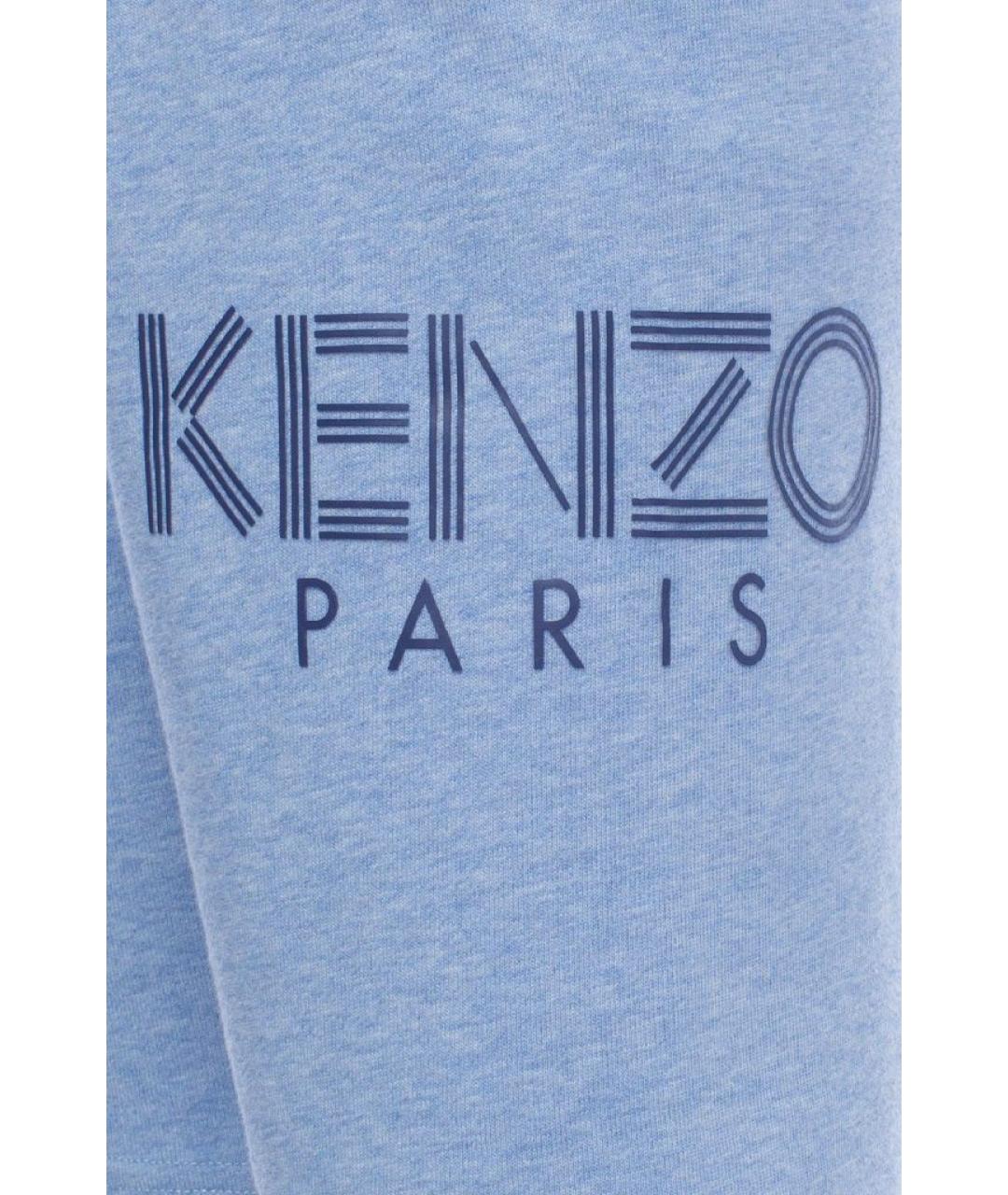 KENZO Голубые хлопковые детские шорты, фото 3