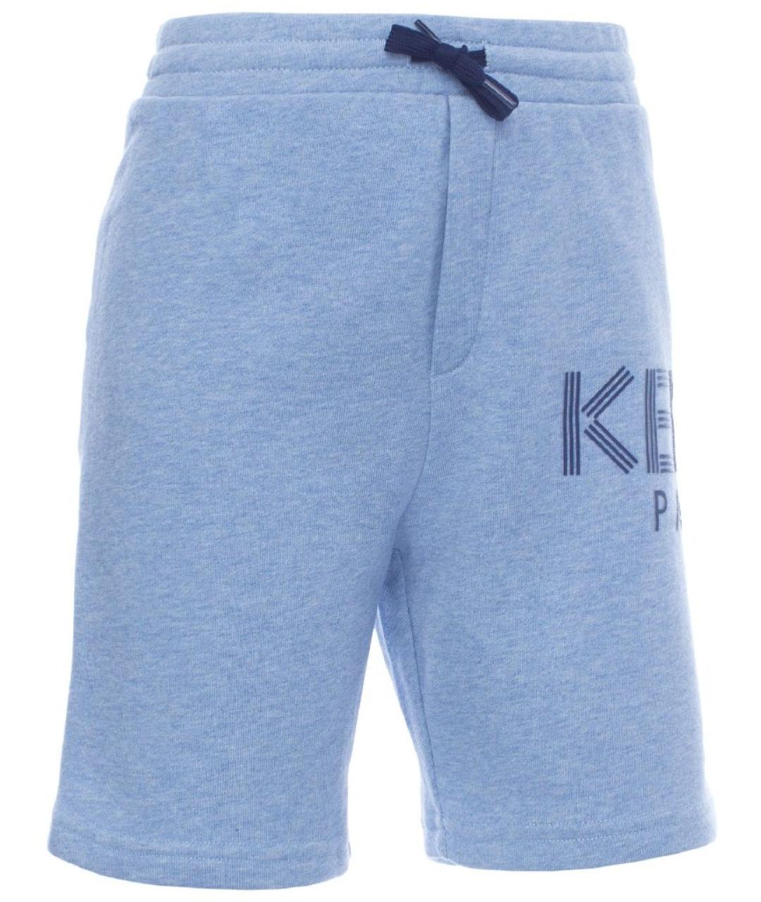 KENZO Голубые хлопковые детские шорты, фото 2