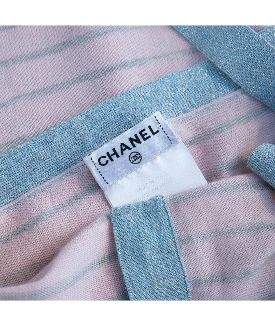 CHANEL Розовая кашемировая майка, фото 4