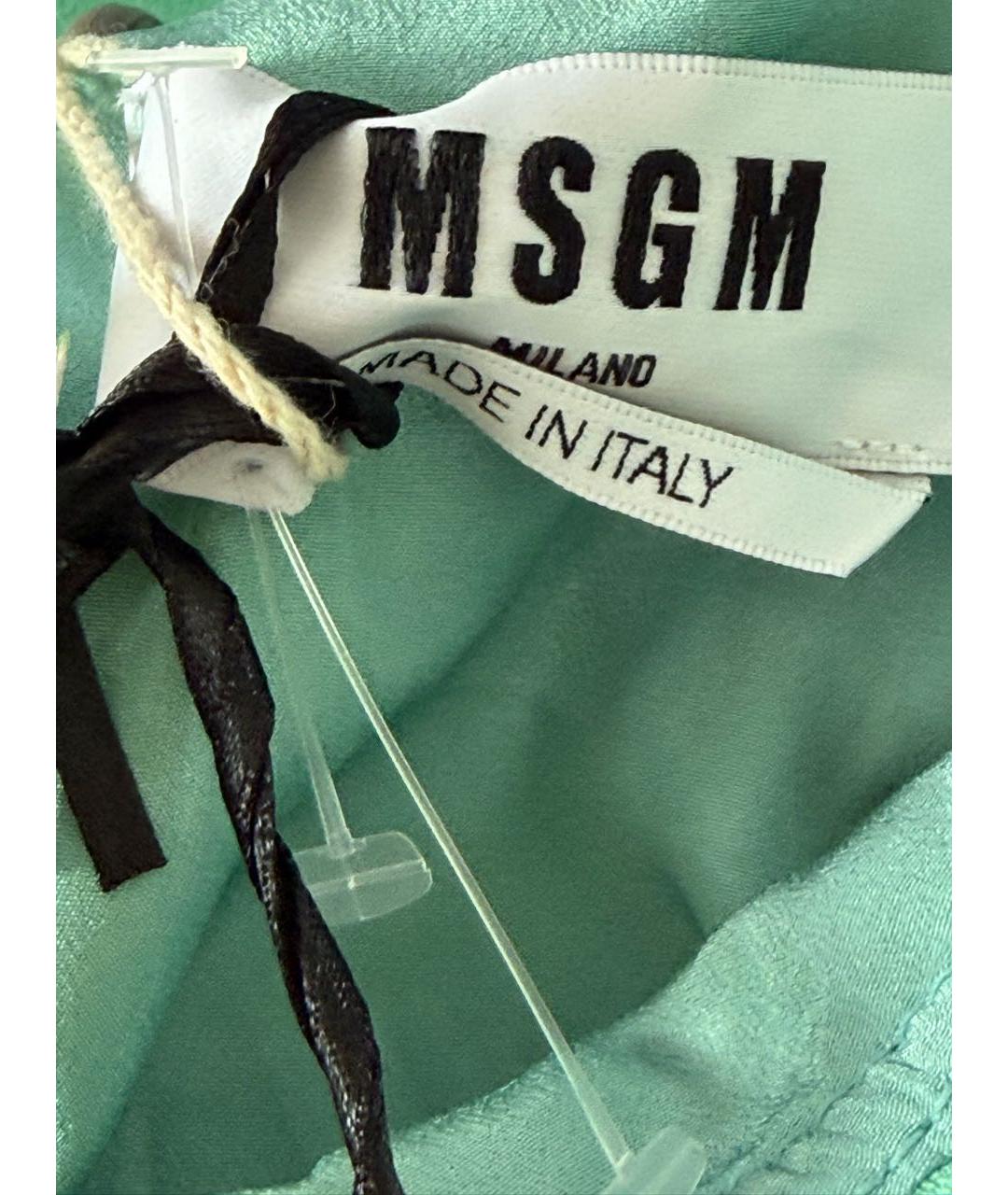 MSGM Бирюзовый полиэстеровый комбинезон, фото 6