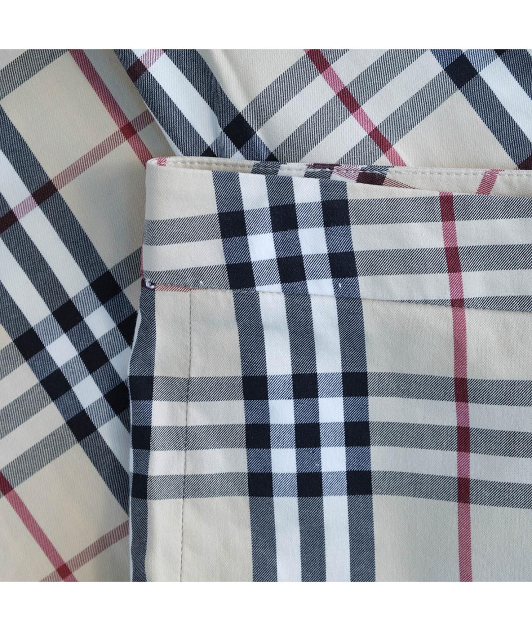 BURBERRY Бежевые хлопковые бриджи, фото 5