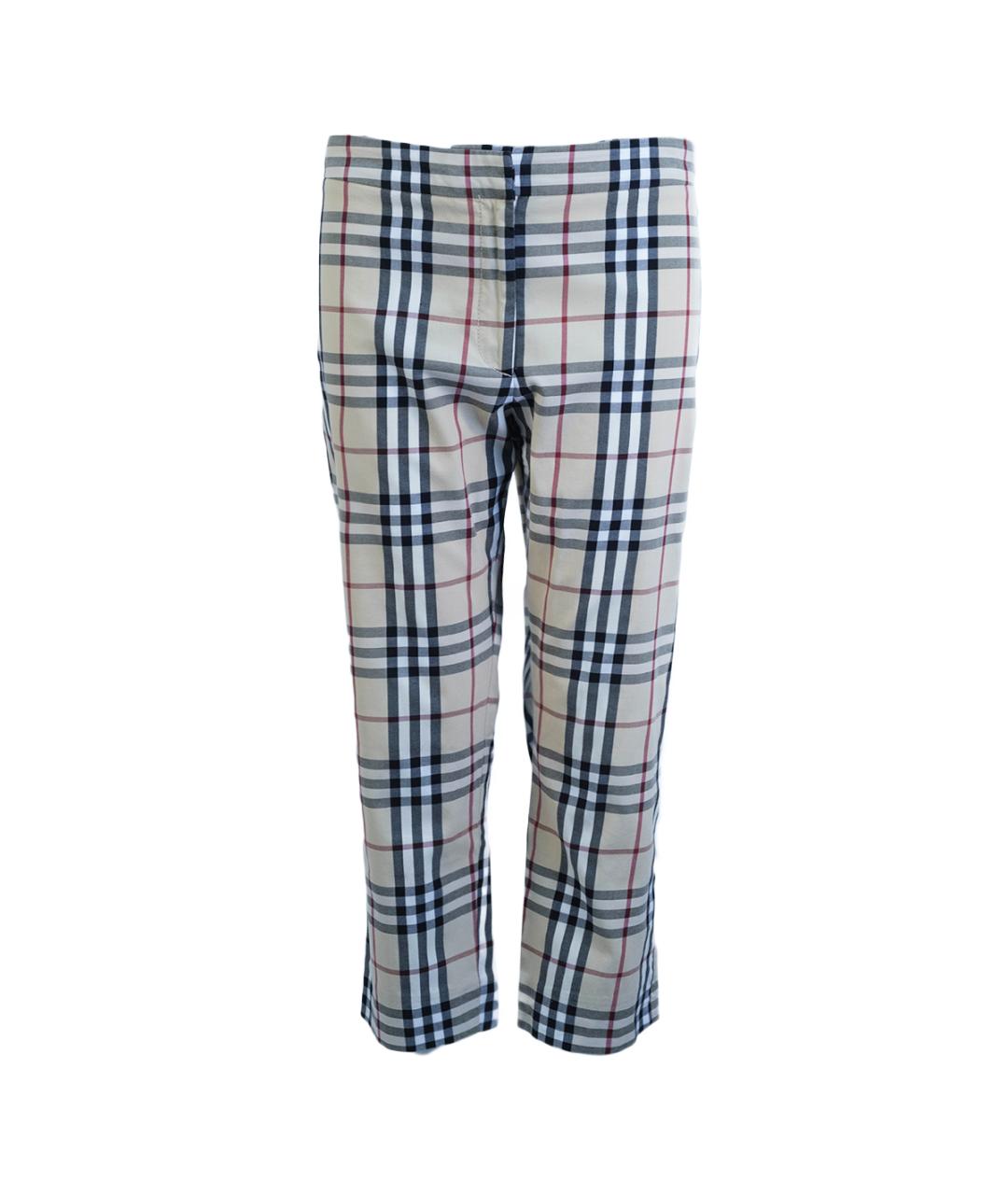 BURBERRY Бежевые хлопковые бриджи, фото 1