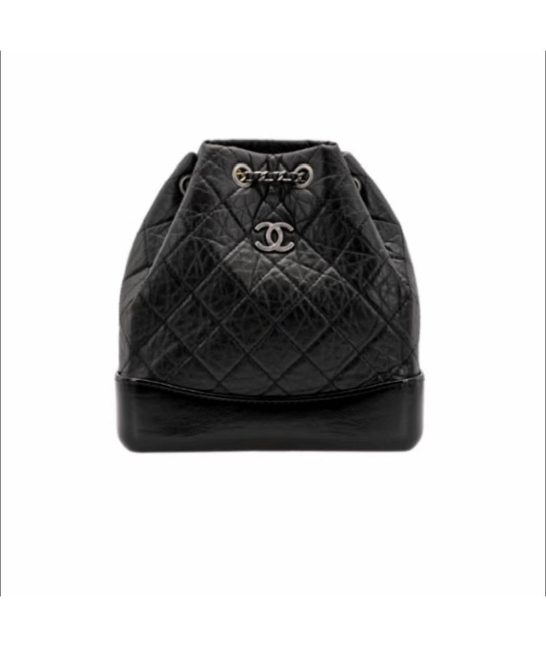 CHANEL Черный кожаный рюкзак, фото 6