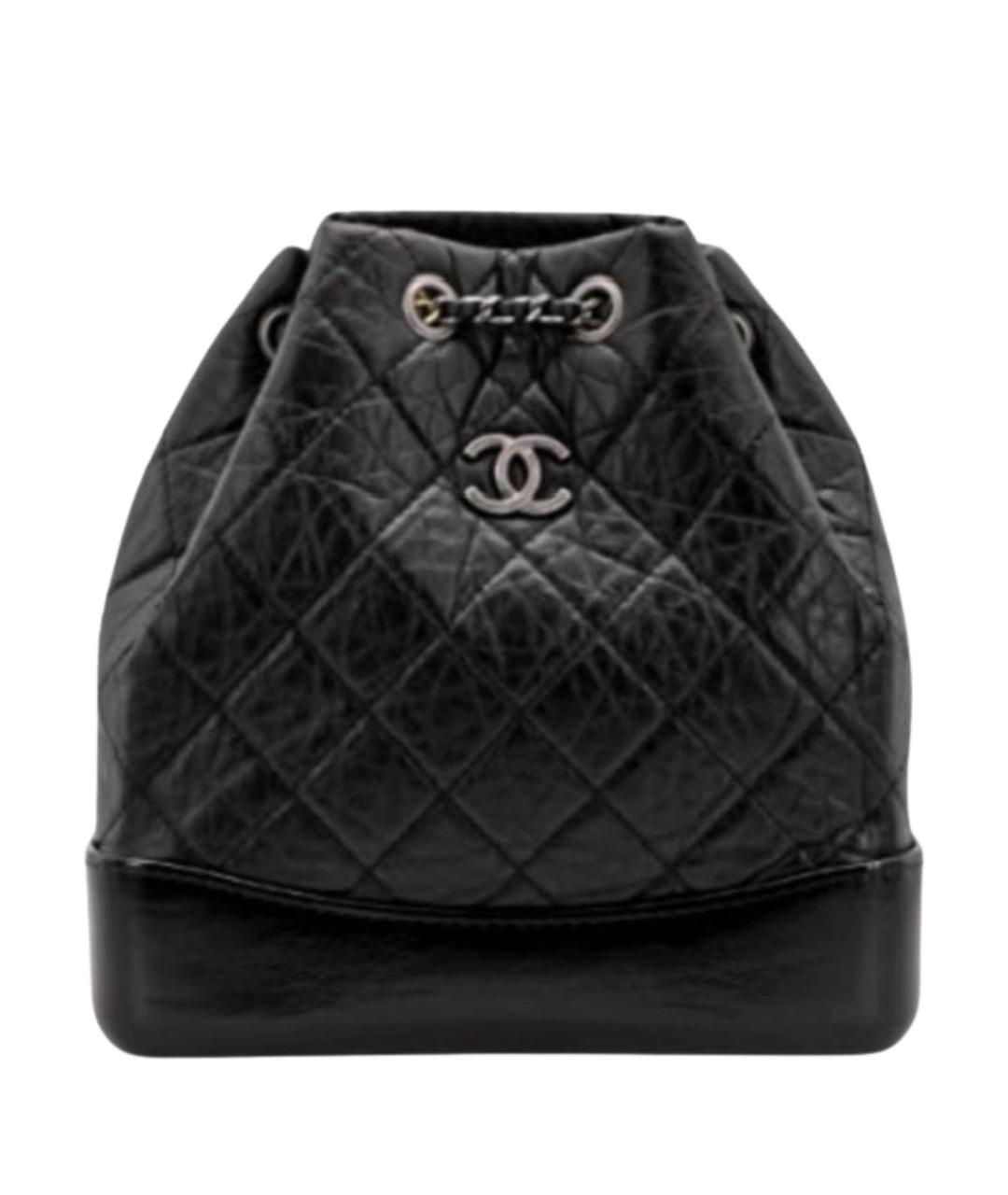 CHANEL Черный кожаный рюкзак, фото 1