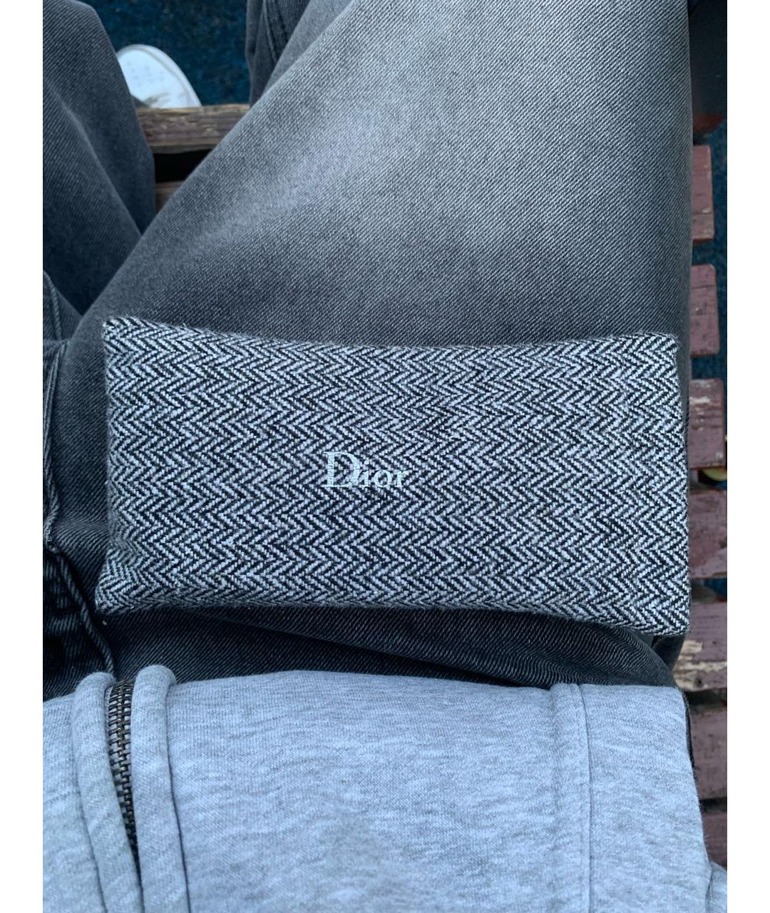 CHRISTIAN DIOR Черные пластиковые солнцезащитные очки, фото 7