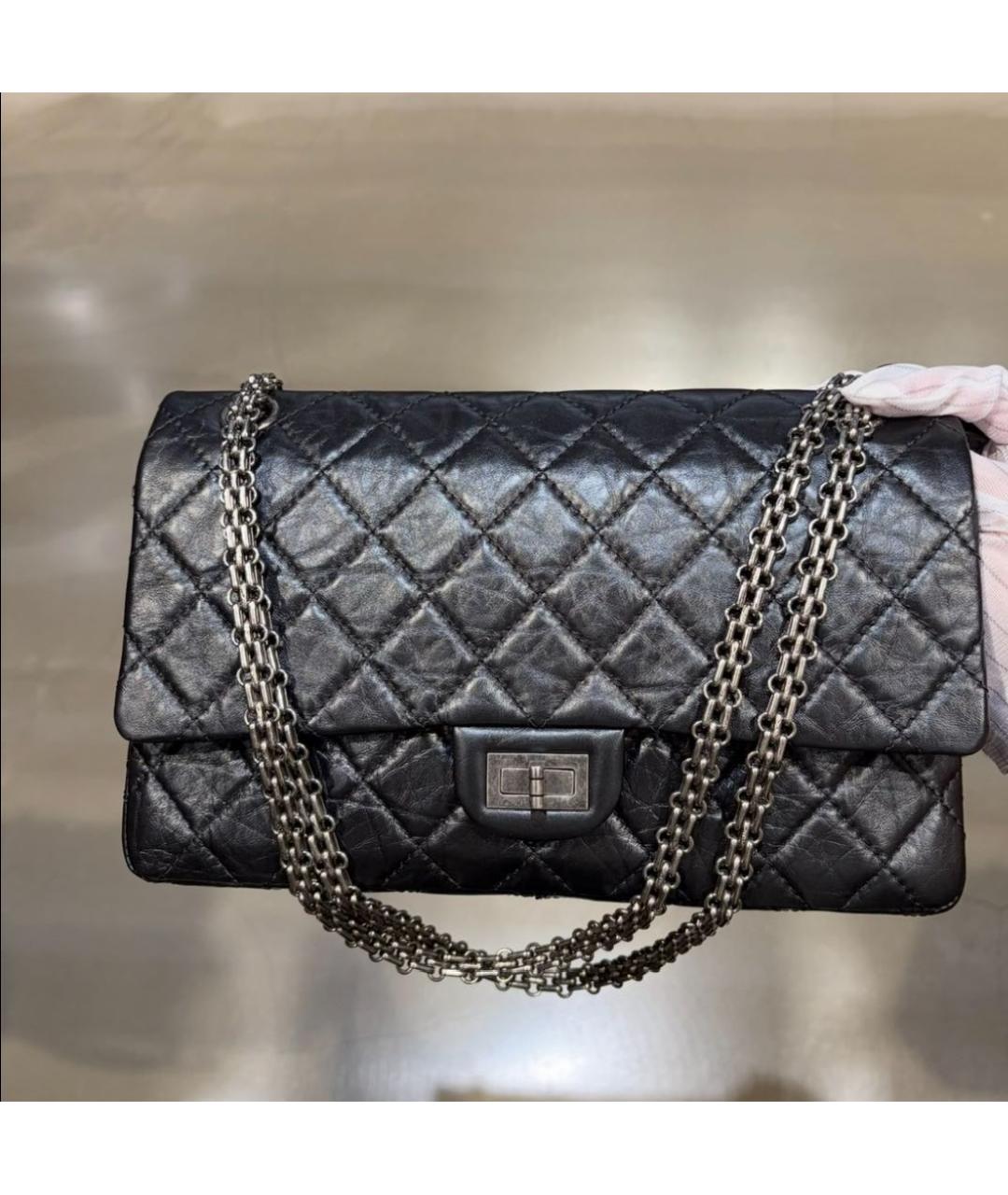 CHANEL Черная кожаная сумка через плечо, фото 2