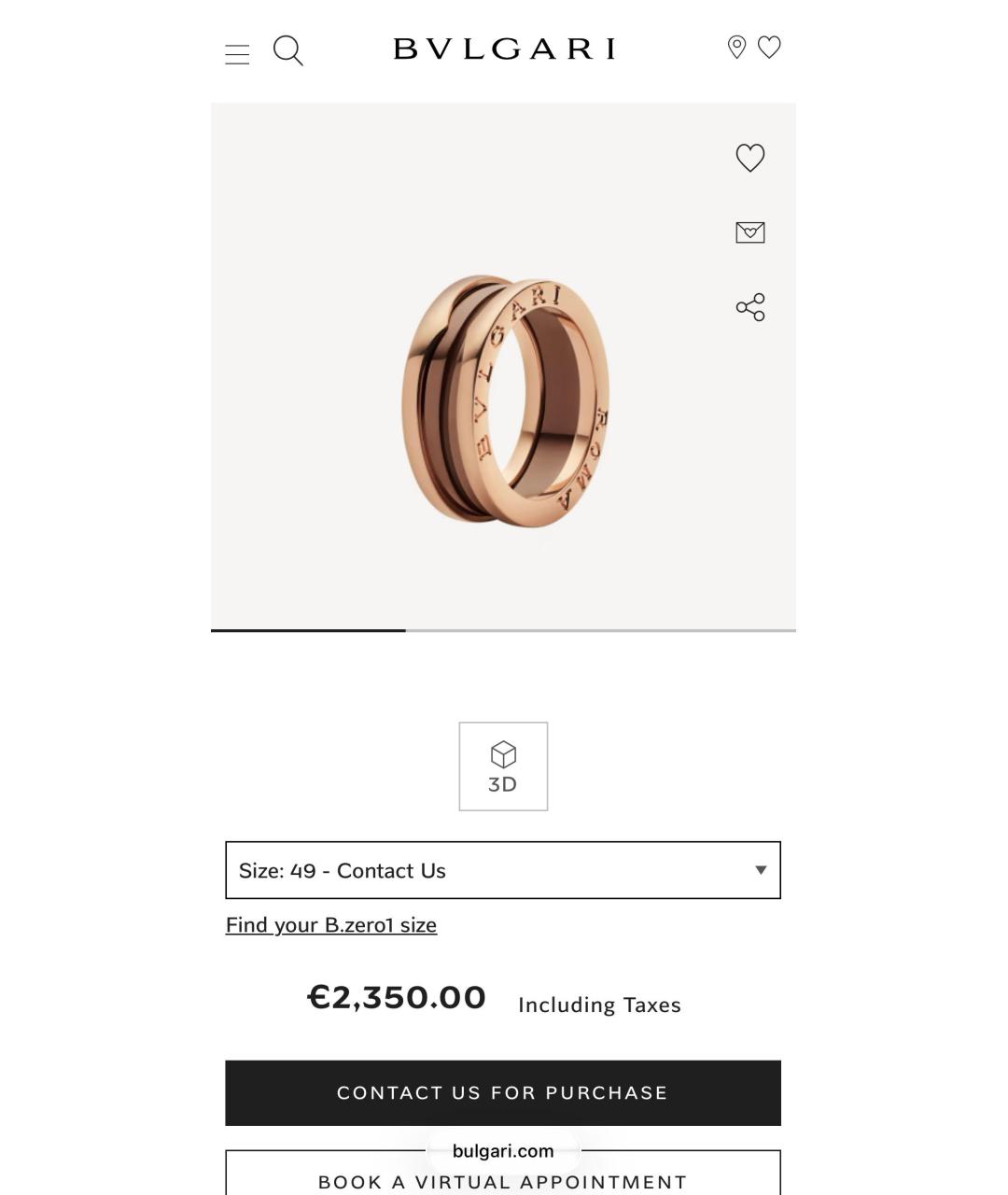 BVLGARI Золотое кольцо из розового золота, фото 6