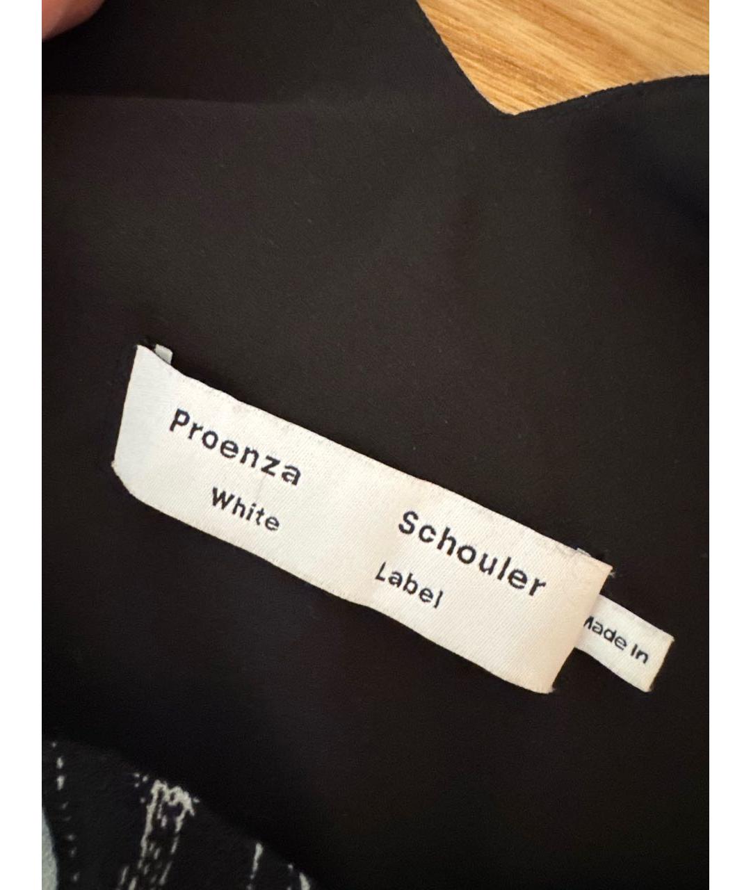 PROENZA SCHOULER Черное вискозное повседневное платье, фото 4