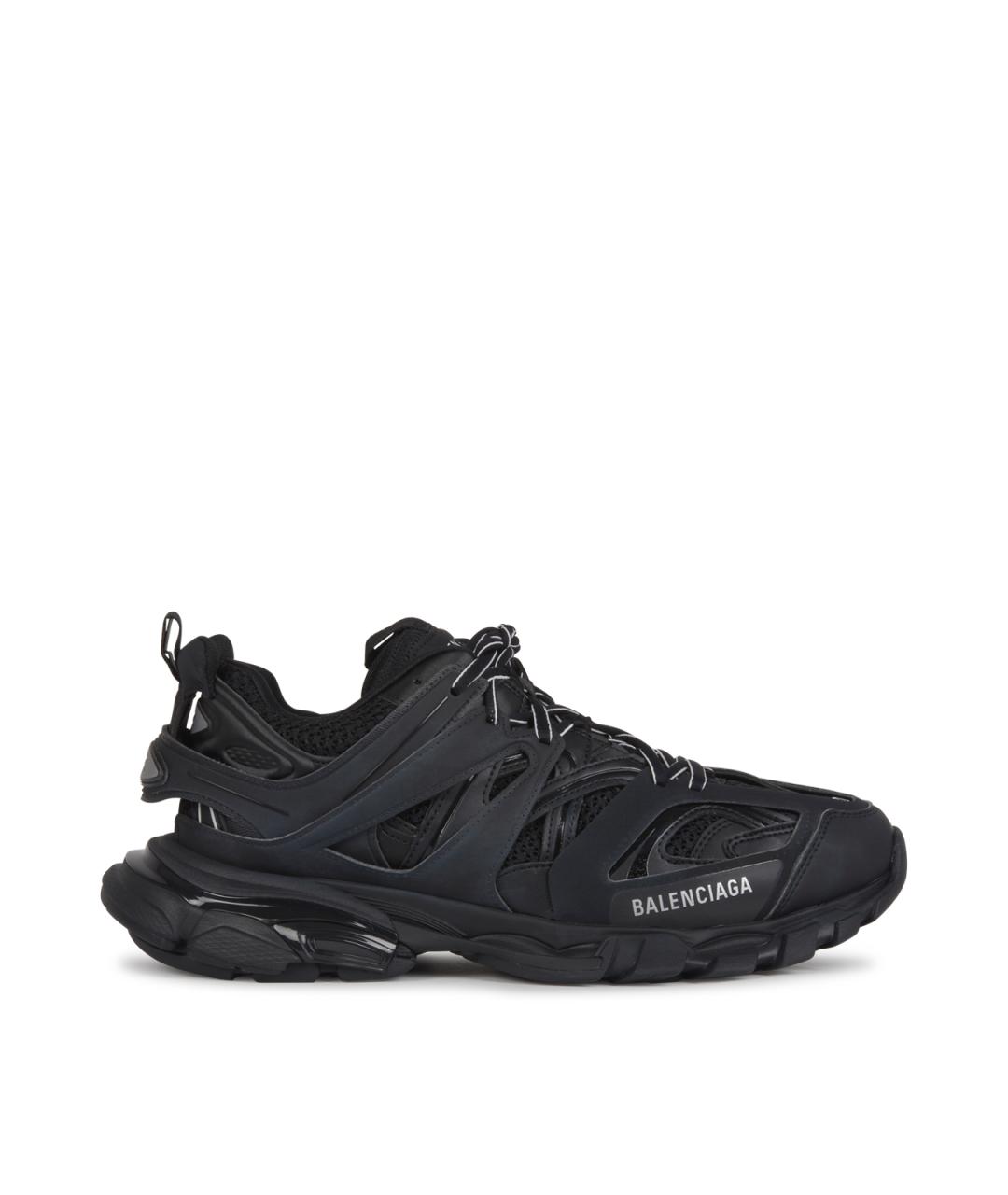 BALENCIAGA Черные синтетические низкие кроссовки / кеды, фото 1
