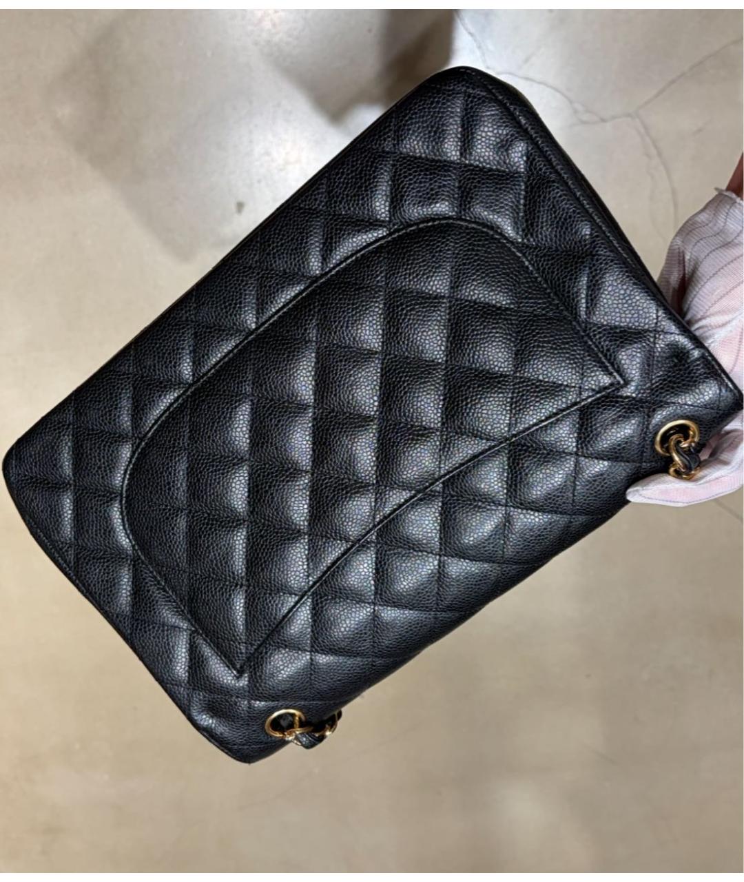 CHANEL Черная кожаная сумка через плечо, фото 4