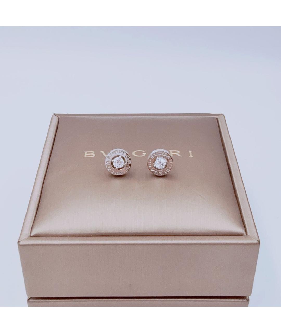 BVLGARI Белые серьги из белого золота, фото 2