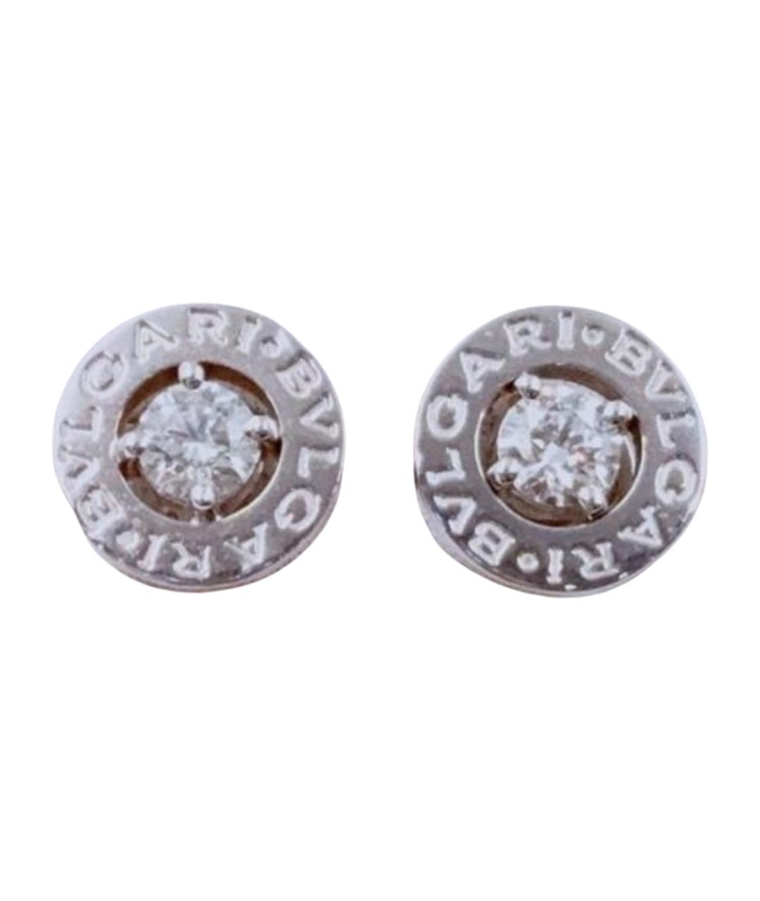 BVLGARI Белые серьги из белого золота, фото 1