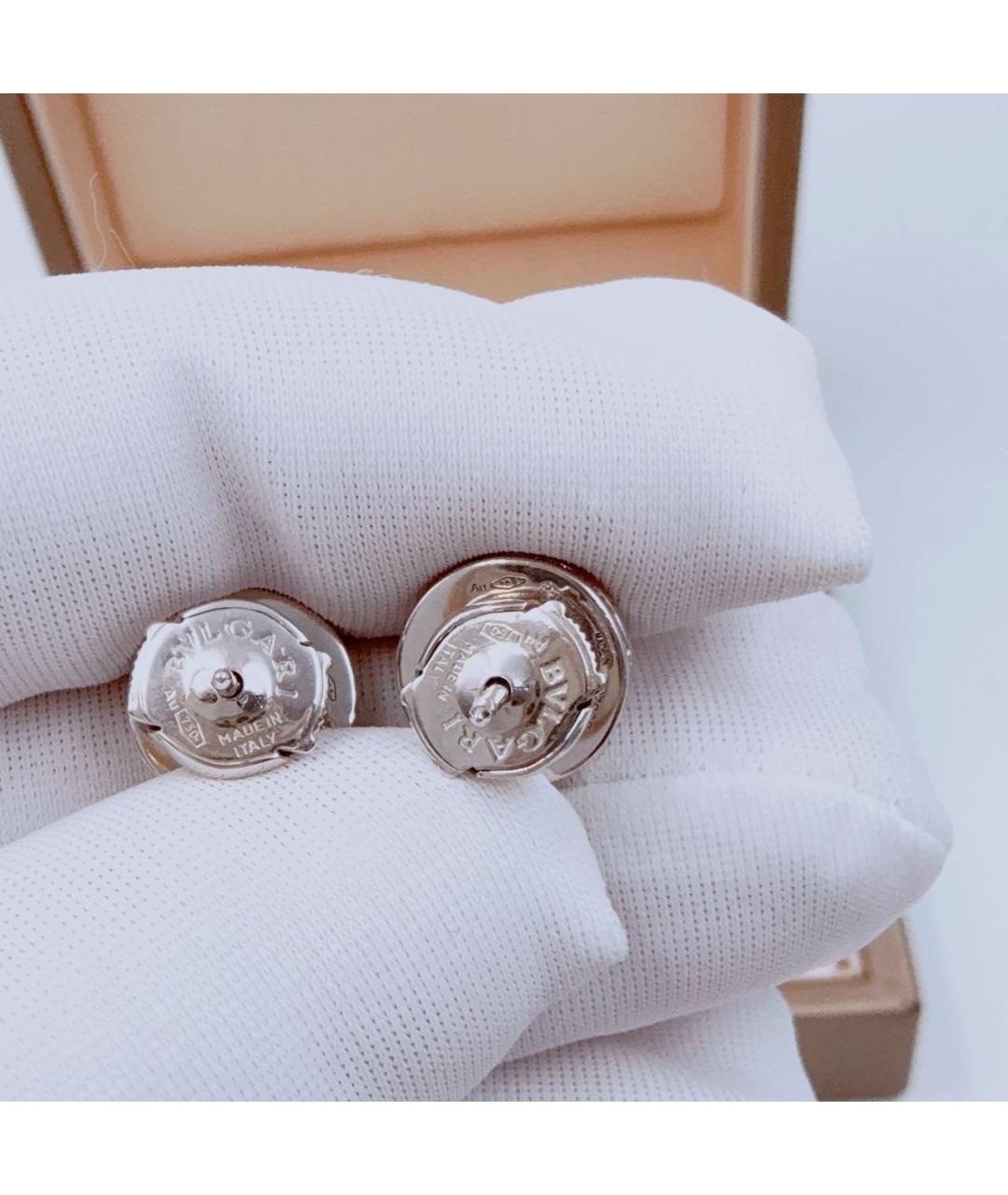 BVLGARI Белые серьги из белого золота, фото 6