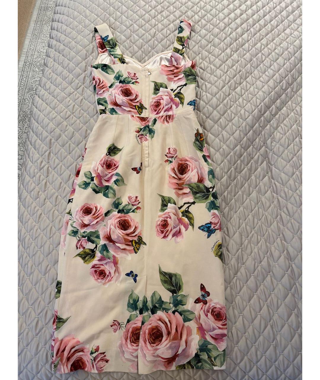 DOLCE&GABBANA Розовое вискозное коктейльное платье, фото 2