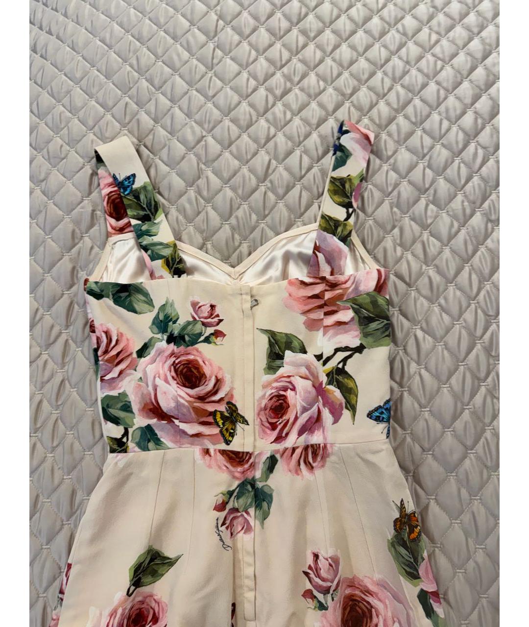 DOLCE&GABBANA Розовое вискозное коктейльное платье, фото 5