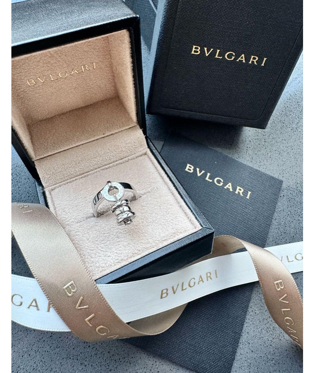 BVLGARI Серебряное кольцо из белого золота, фото 2