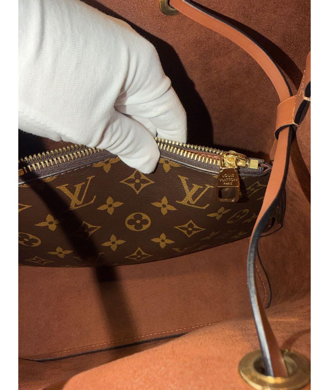 LOUIS VUITTON Коричневая сумка тоут, фото 5