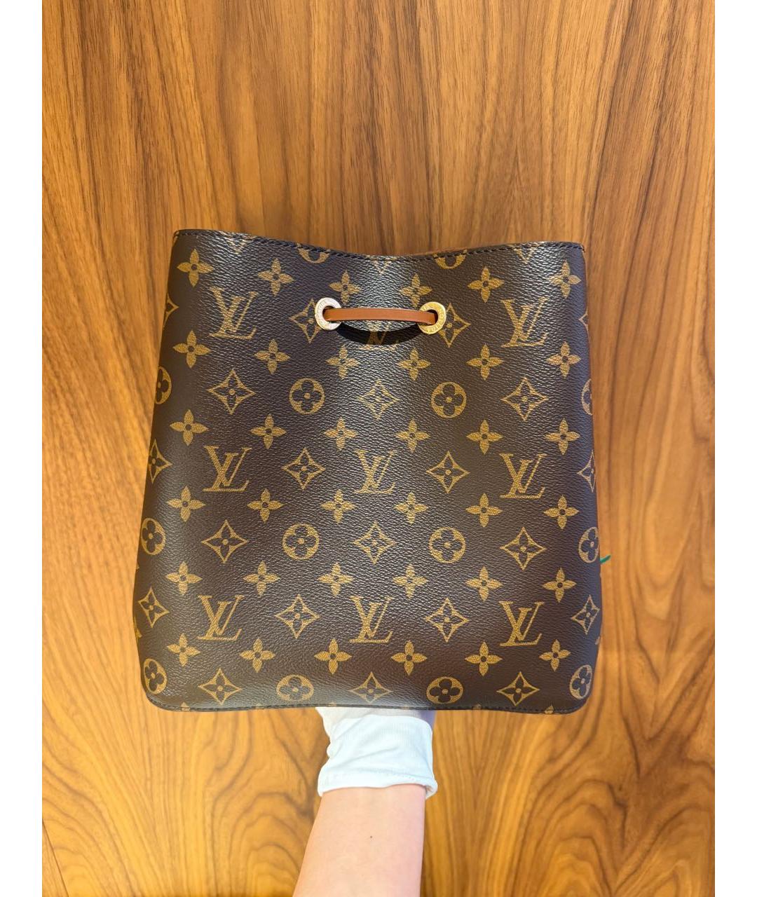 LOUIS VUITTON Коричневая сумка тоут, фото 3