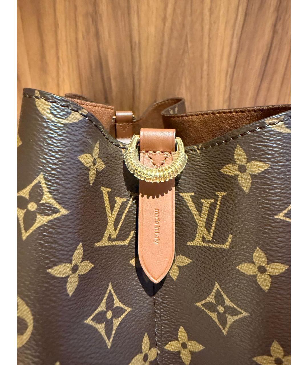 LOUIS VUITTON Коричневая сумка тоут, фото 6