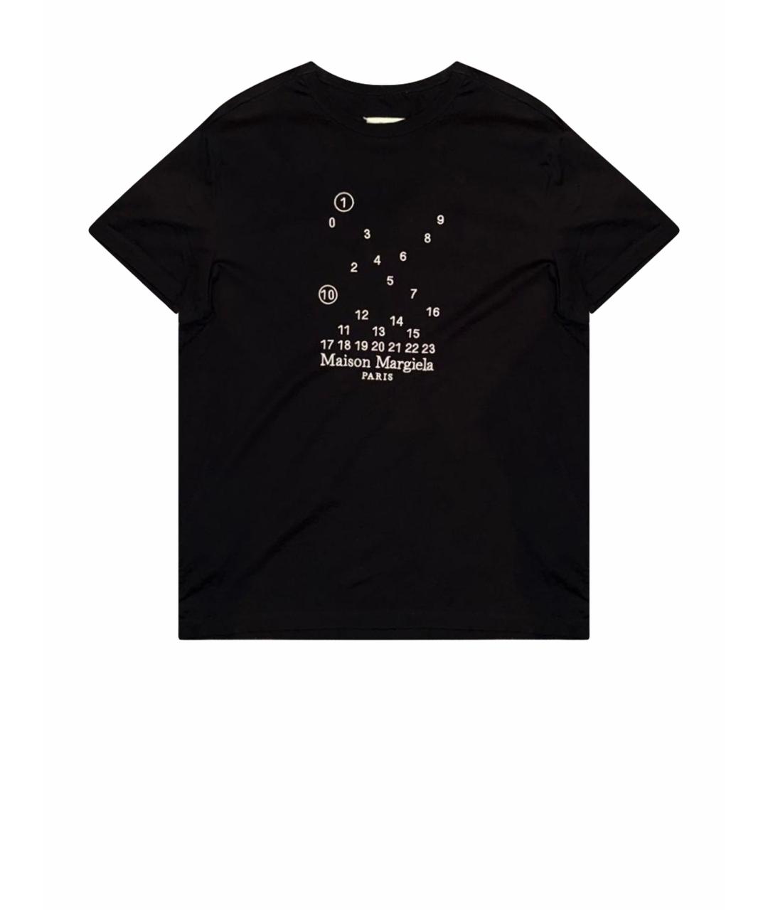 MAISON MARGIELA Черная хлопковая футболка, фото 1