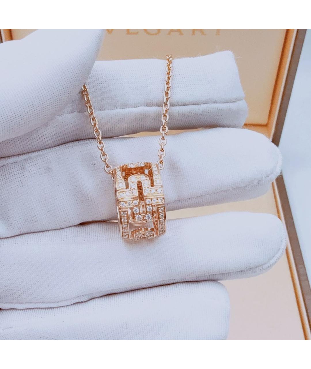 BVLGARI Розовое колье из розового золота, фото 4