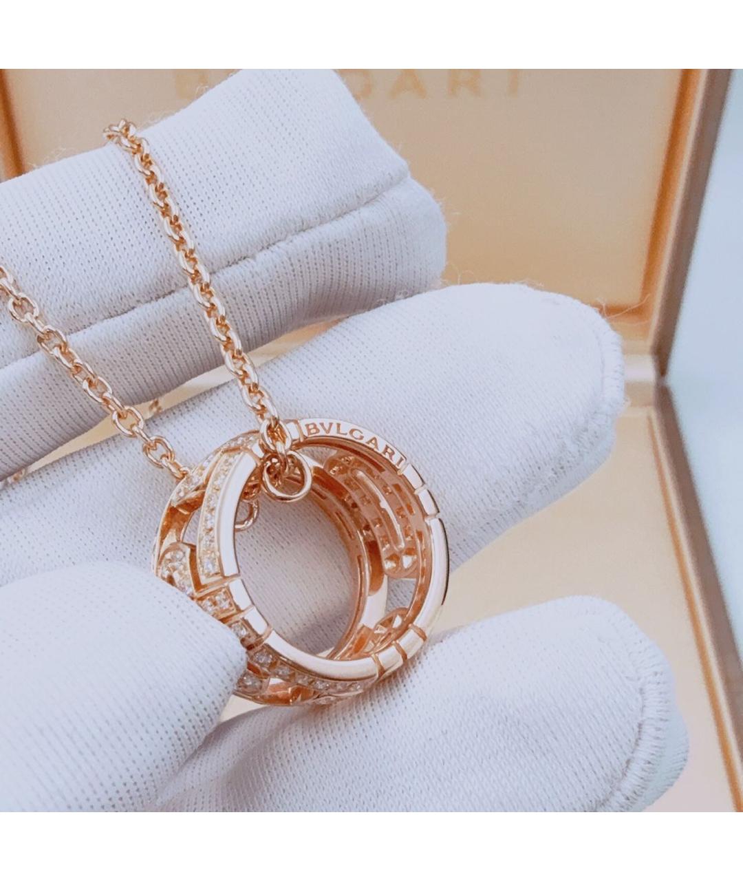 BVLGARI Розовое колье из розового золота, фото 5