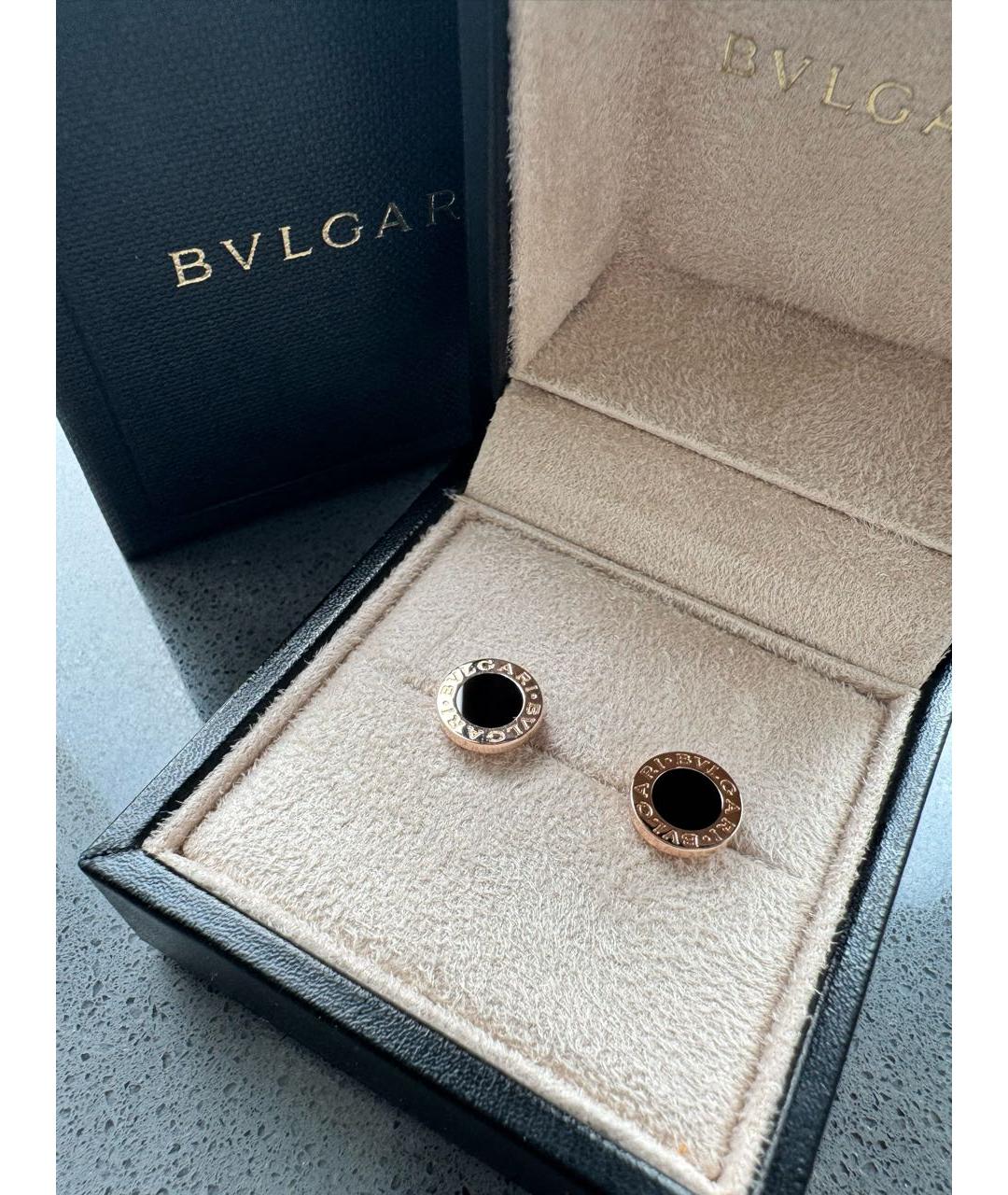 BVLGARI Золотые серьги из розового золота, фото 6